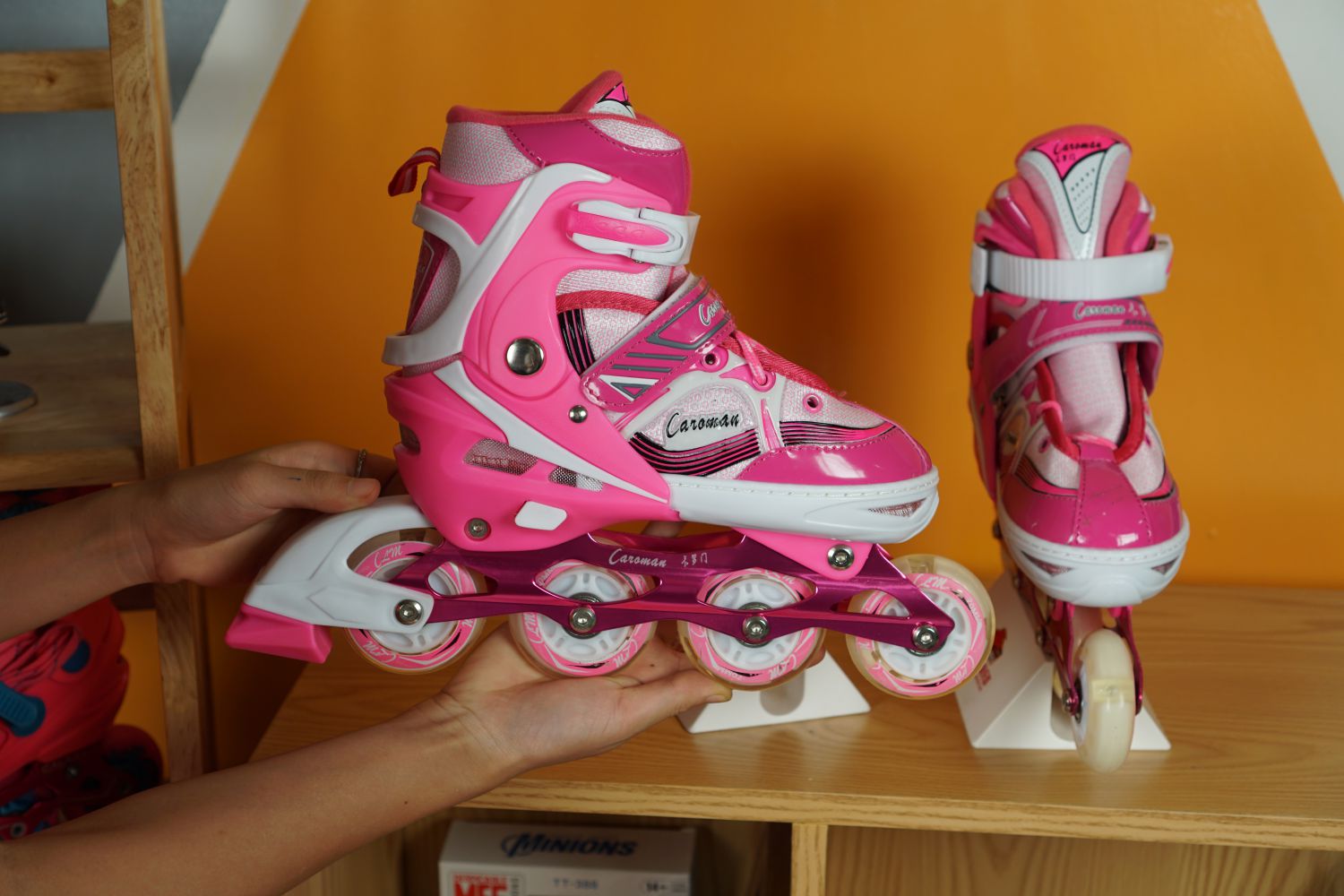 giày patin trẻ em K600 màu hồng